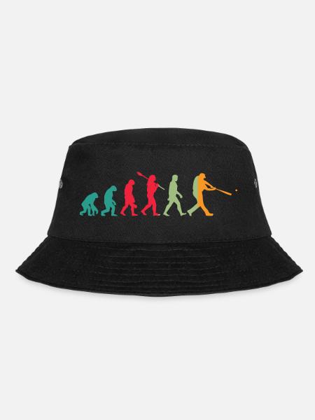 Basketball Evolution - Bucket Hat - Schwarz