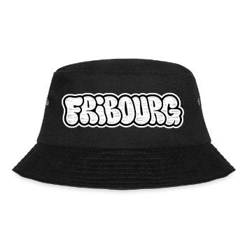 Fribourg Throwie Graffiti - Bucket Hat - Schwarz - Vorne - Lela (165cm)