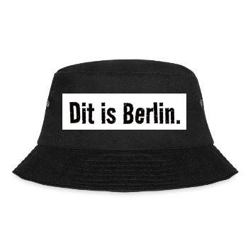 This is Berlin. Urban. City. capital. Verdict - Bucket Hat - black - Front - Lela (165cm)