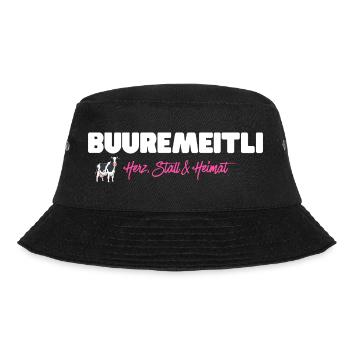 Buuremeitli Heart Stable Home - for Swiss women - Bucket Hat - black - Front - Lela (165cm)