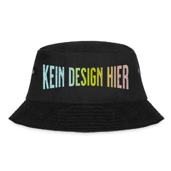 No Design Here Funny Statement Shirt - Bucket Hat - black - Front - Lela (165cm)