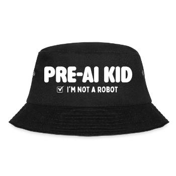 Pre AI Kid 2010s Nostalgia Throwback - Bucket Hat - black - Front - Lela (165cm)
