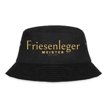 Friseur Meister 2025, Friesenleger Meister Hoodie - Bucket Hat - Schwarz - Vorne - Lela (165cm)