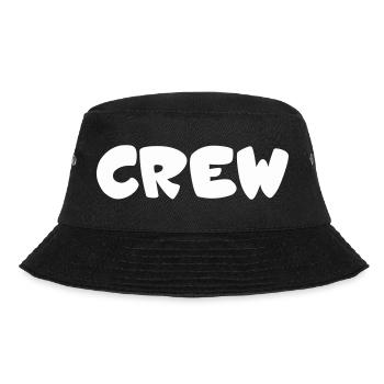Crew Bubbles Typography - Bucket Hat - black - Front - Lela (165cm)