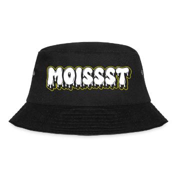 Moist Fat Font Wortzeichen - Bucket Hat - Schwarz - Vorne - Lela (165cm)