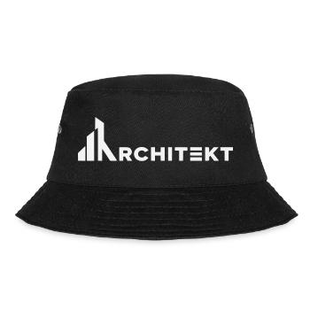 Architekt Linienkunst Shirt - Bucket Hat - Schwarz - Vorne - Lela (165cm)