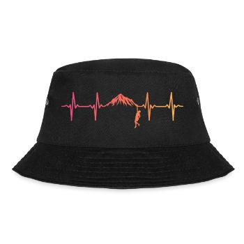 Kletternder Sunset Heartbeat Climber - Bucket Hat - Schwarz - Vorne - Lela (165cm)