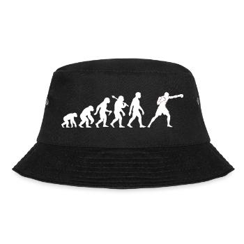 Box Evolution Graphic Boxing Boxing Men Boys - Bucket Hat - black - Front - Lela (165cm)