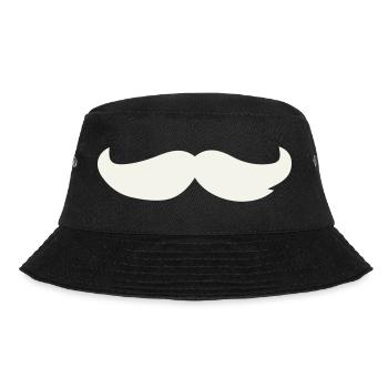 Mustache Contrast Design - Bucket Hat - black - Front - Lela (165cm)