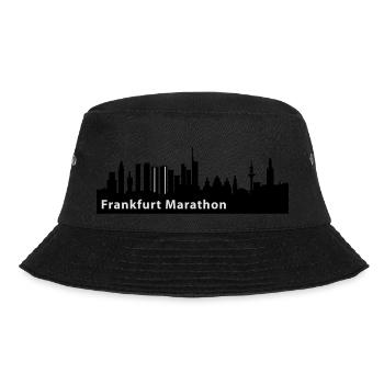 Frankfurt Marathon Skyline - Bucket Hat - Schwarz - Vorne - Lela (165cm)