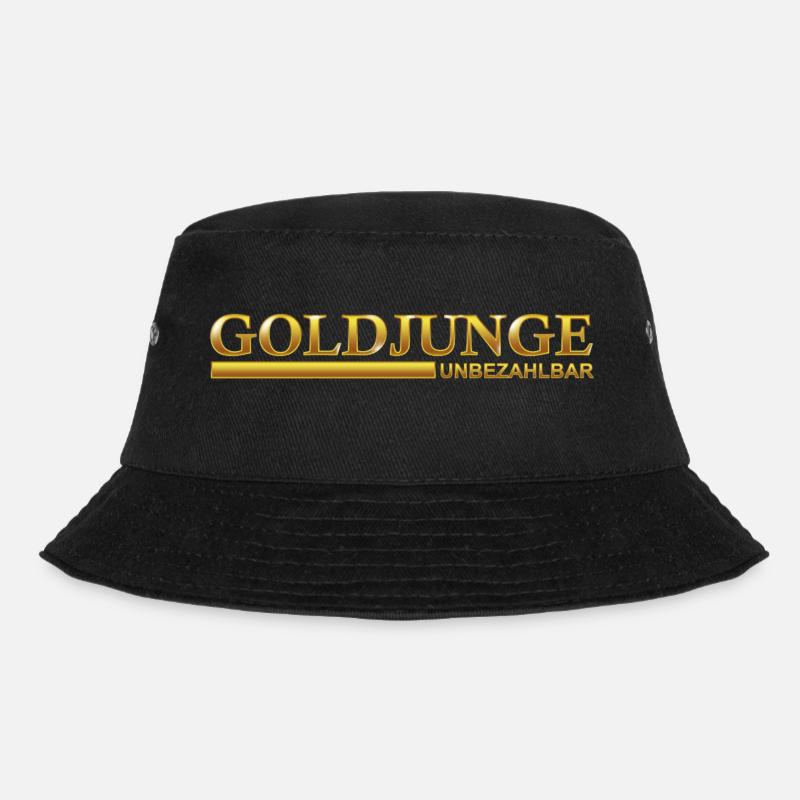 Goldjunge - Bucket Hat - Schwarz