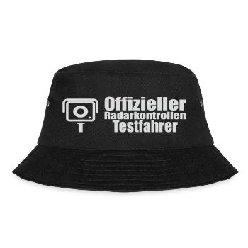 Offizieller Radarkontrollen testfahrer lustig - Bucket Hat - Schwarz - Vorne - Lela (165cm)