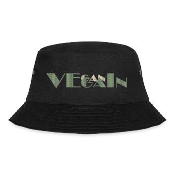 VegGain - Bucket Hat - Schwarz - Vorne - Lela (165cm)