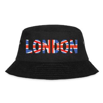 Londres couché avec drapeau - Bob - noir - Devant - Lela (165cm)