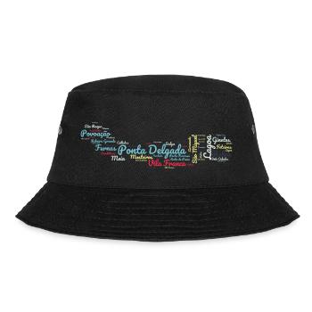 Ponta Delgada São Miguel Azores - Bucket Hat - black - Front - Lela (165cm)