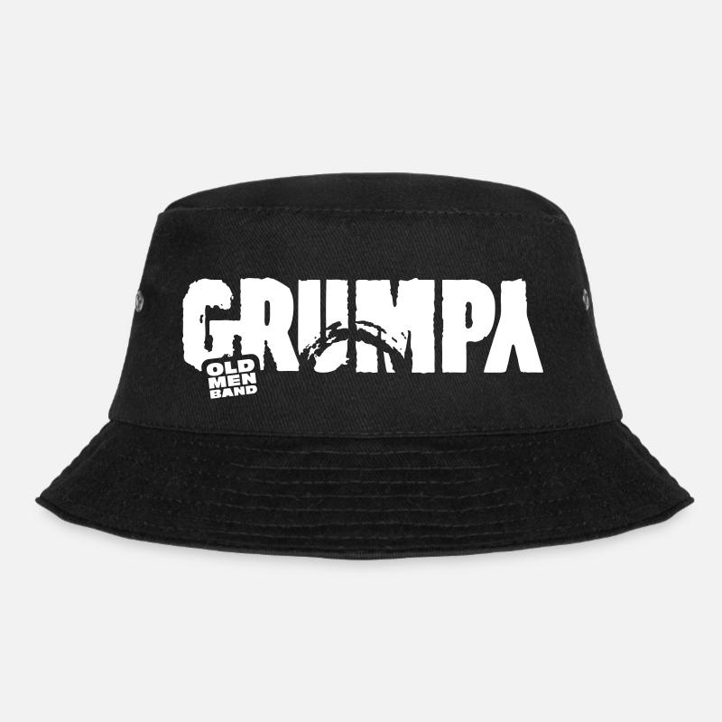 GRUMPY white - Bucket Hat - Schwarz