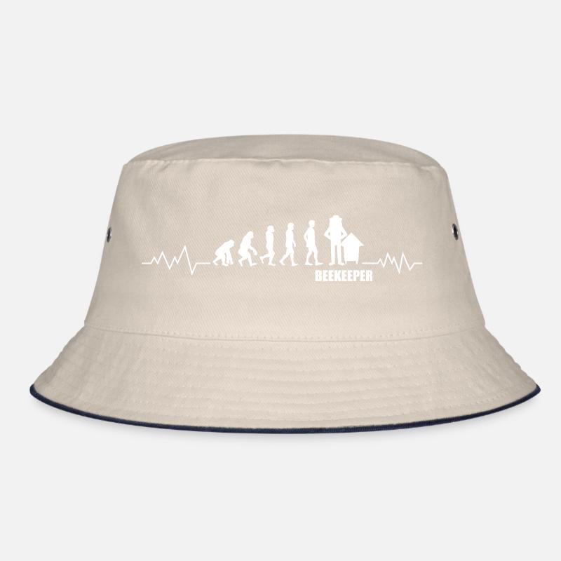 Evolution Beekeeper Beekeeper Cool Great Heartbeat ECG Bucket Hat