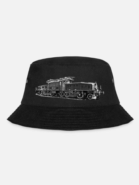 Lokomotive Krokodil Be 6/8 - Bucket Hat - Schwarz