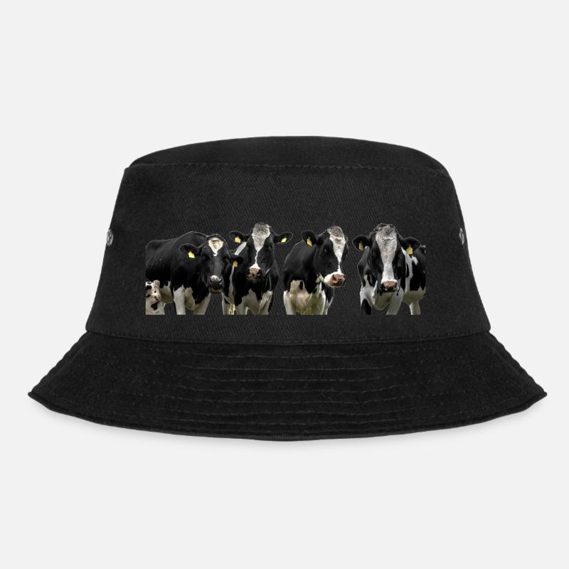 Cows. cows - Bucket Hat - black