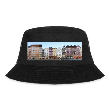 Rouen Rue du Gros Horloge Panorama - Bucket Hat - Schwarz - Vorne - Lela (165cm)