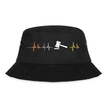 Justice Gerechtigkeit Frequenz - Bucket Hat - Schwarz - Vorne - Lela (165cm)