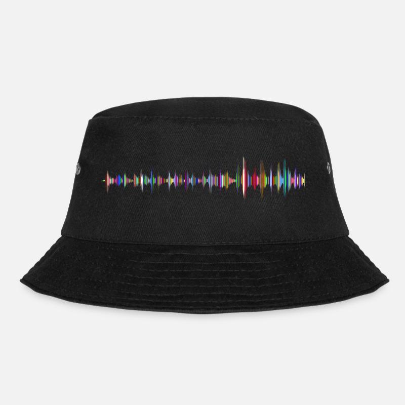 Synthesizer Analog Modular Vintage Retrowave - Bucket Hat - Schwarz
