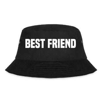 best friend - Bucket Hat - Schwarz - Vorne - Lela (165cm)