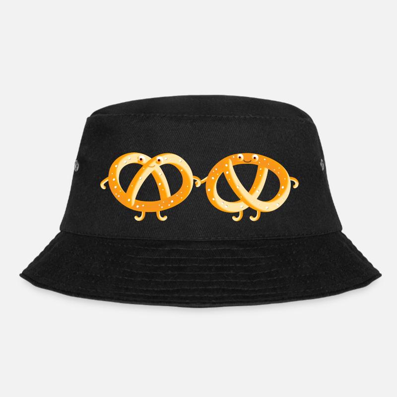 Pretzel Couples - Bucket Hat - black