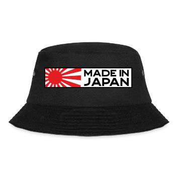 Made in Japan JDM Tuning Auto Motorsport retro - Bucket Hat - Schwarz - Vorne - Lela (165cm)