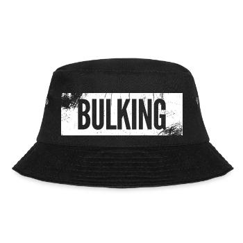 BULKING simple gym vintage grunge white - Bucket Hat - black - Front - Lela (165cm)