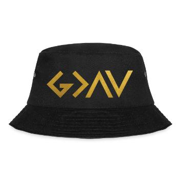 God is greater than your ups and downs - Bucket Hat - black - Front - Lela (165cm)