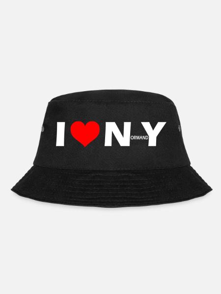 I Love Normandy - J'aime la Normandie - Bucket Hat - Schwarz
