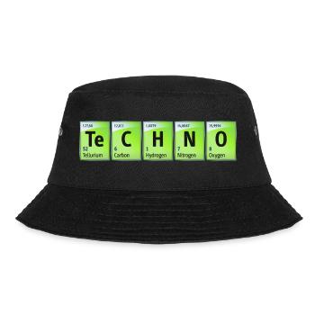 Periodic table Carbon Nitrogen Oxygen TeCHNO green - Bucket Hat - black - Front - Lela (165cm)