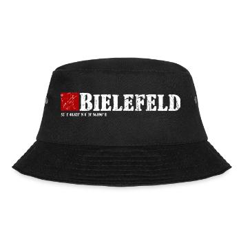 Bielefeld meine Stadt, die ich liebe - Bucket Hat - Schwarz - Vorne - Lela (165cm)