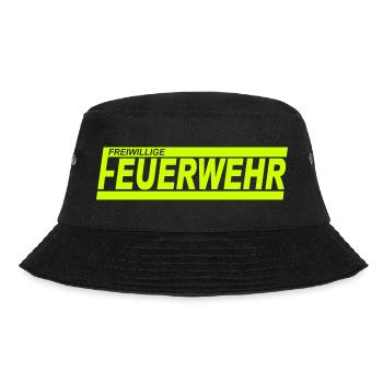 FEUERWEHR mit Rahmen - Freiwillige Feuerwehr FW32 - Bucket Hat - Schwarz - Vorne - Lela (165cm)