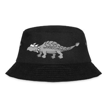 Dino 9 - Bucket Hat - Schwarz - Vorne - Lela (165cm)