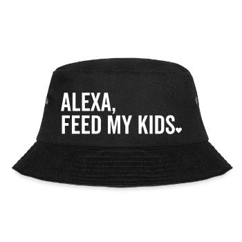Alexa Feed My Kids - Bucket Hat - black - Front - Lela (165cm)