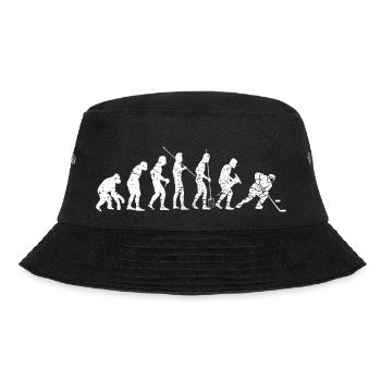 Eishockey Geschenk Wintersport Eishockeyteam - Bucket Hat - Schwarz - Vorne - Lela (165cm)