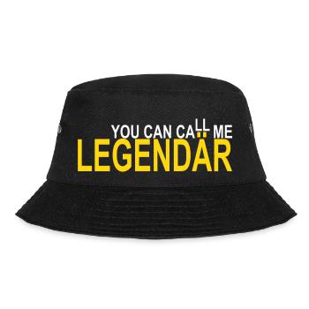 Call me Legendär - Bucket Hat - Schwarz - Vorne - Lela (165cm)
