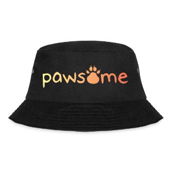 pawsome paw dog paw icon logo icon colors - Bucket Hat - black - Front - Lela (165cm)