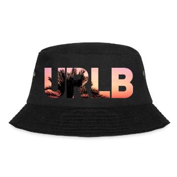 URLB - Urlaub Strand Palmen Ferien Sommer Sonne - Bucket Hat - Schwarz - Vorne - Lela (165cm)