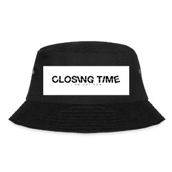 closing time - Bucket Hat - Schwarz - Vorne - Lela (165cm)