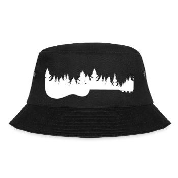 Guitar Forest Vintage Gift For Him - Bucket Hat - black - Front - Lela (165cm)