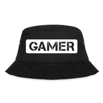 gamer gaming icon icon logo player banner - Bucket Hat - black - Front - Lela (165cm)