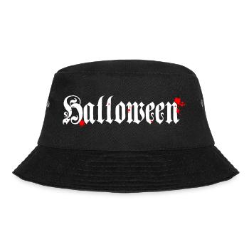 sprüche, Horror Motiv, coole Tees - Bucket Hat - Schwarz - Vorne - Lela (165cm)