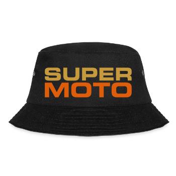 SUPER MOTO sport logo orange - Bucket Hat - Schwarz - Vorne - Lela (165cm)