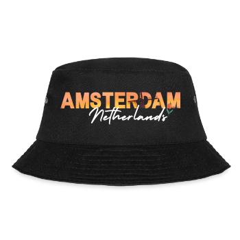 Amsterdam Tulip Sunset - Bucket Hat - black - Front - Lela (165cm)