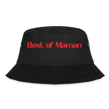 MOTHER's DAY. HAPPY MOTHER'S DAY. MOM - Bucket Hat - black - Front - Lela (165cm)