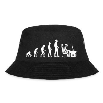 Evolution gamer gift humor geek computer - Bucket Hat - black - Front - Lela (165cm)
