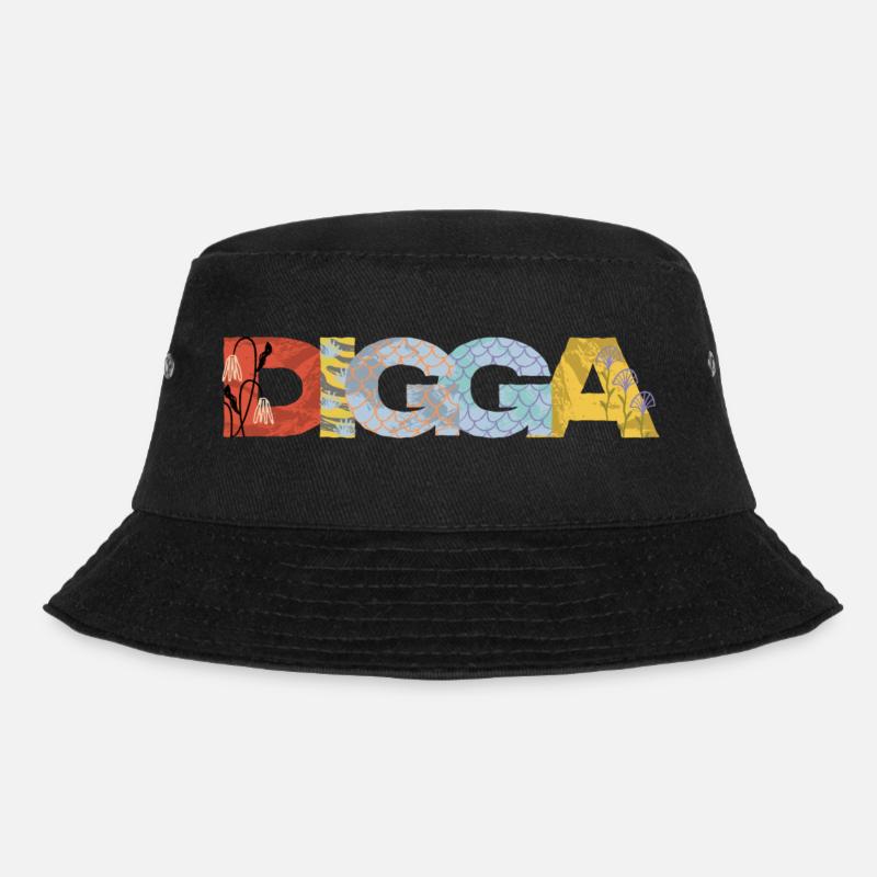digga - Bucket Hat - Schwarz